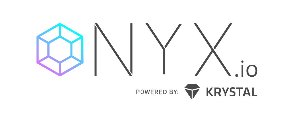 Onyx powered by Krystal logo