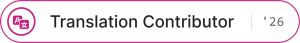 WordPress.org profile badge for Translation Contributors